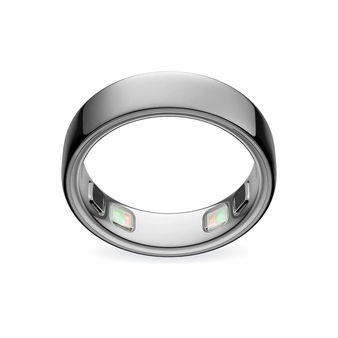 Oura Ring 5 Silver Smart Ring, Exclusive Bundle, Ring + Additional Charger + Additional Year of Manufacturer’s Warranty