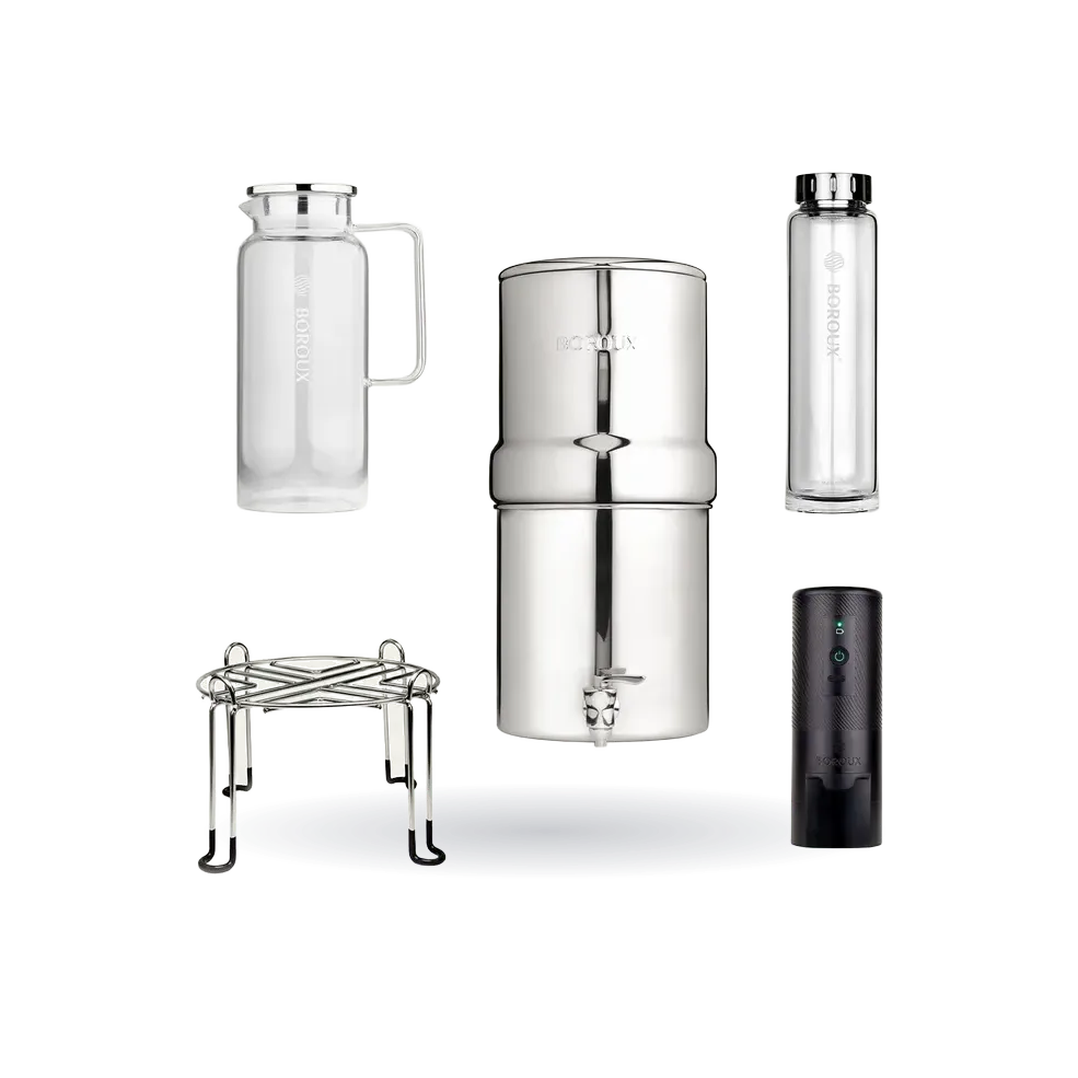 BOROUX 1.8-Gallon Water Filter System Bundle