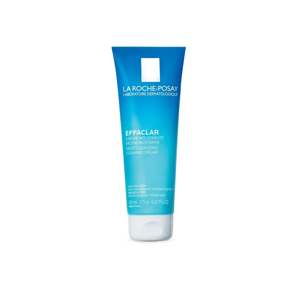 La Roche-Posay Effaclar Deep Cleansing Foaming Cream Cleanser, 4.22 oz.
