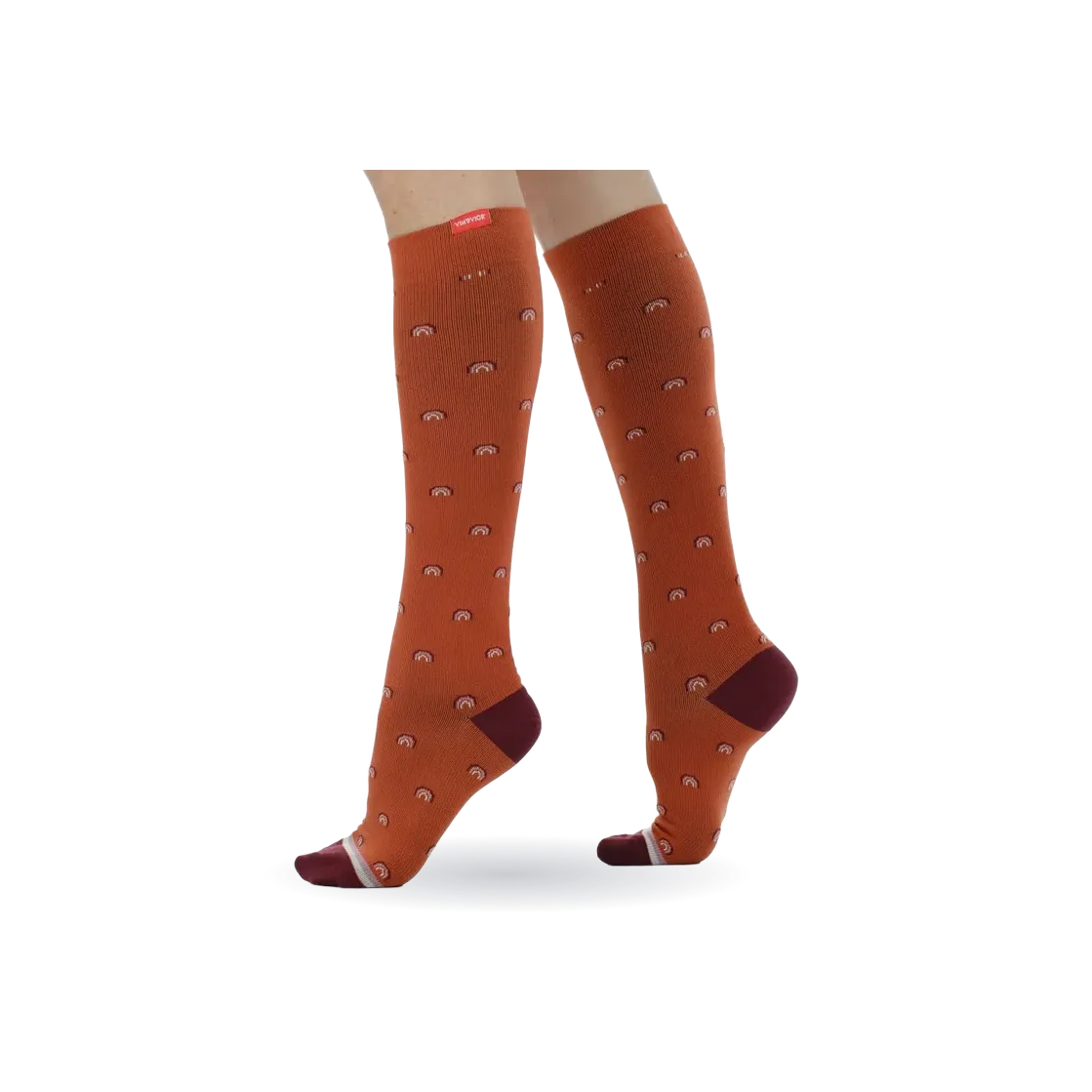 Rainbows (Nylon - Seamless Toe Compression Socks)