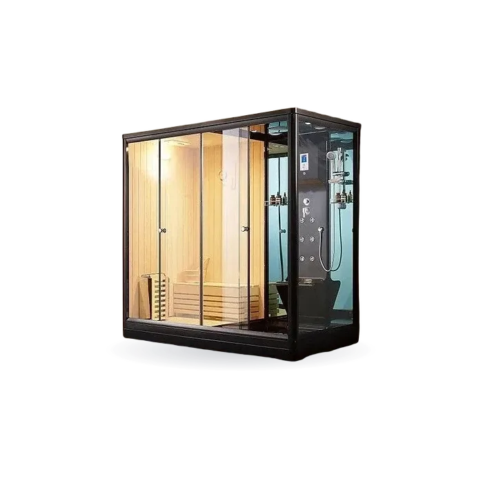 Saint Kitts Traditional Steam Sauna - Black