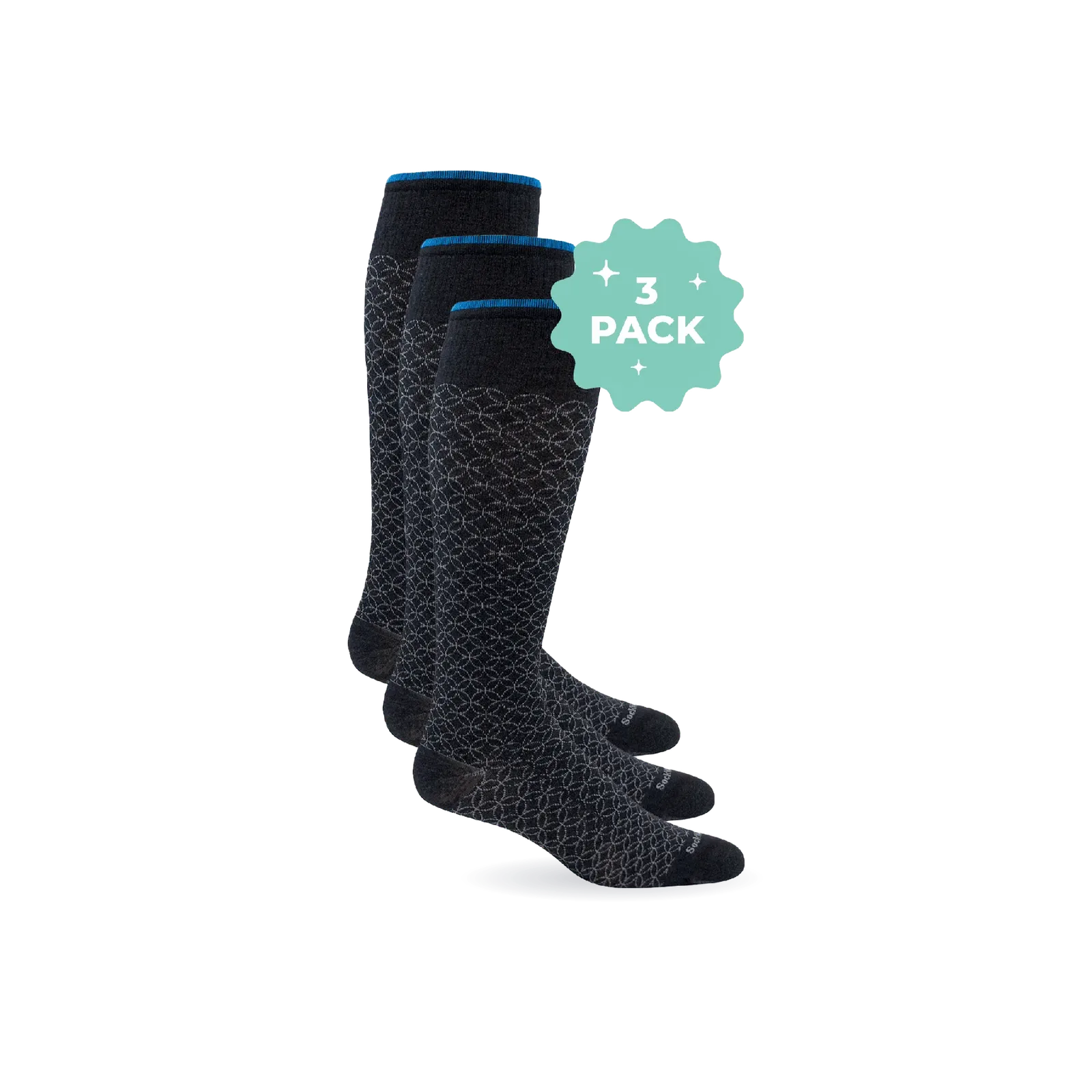 Women’s Featherweight Fancy 3-Pack | Moderate Graduated Compression