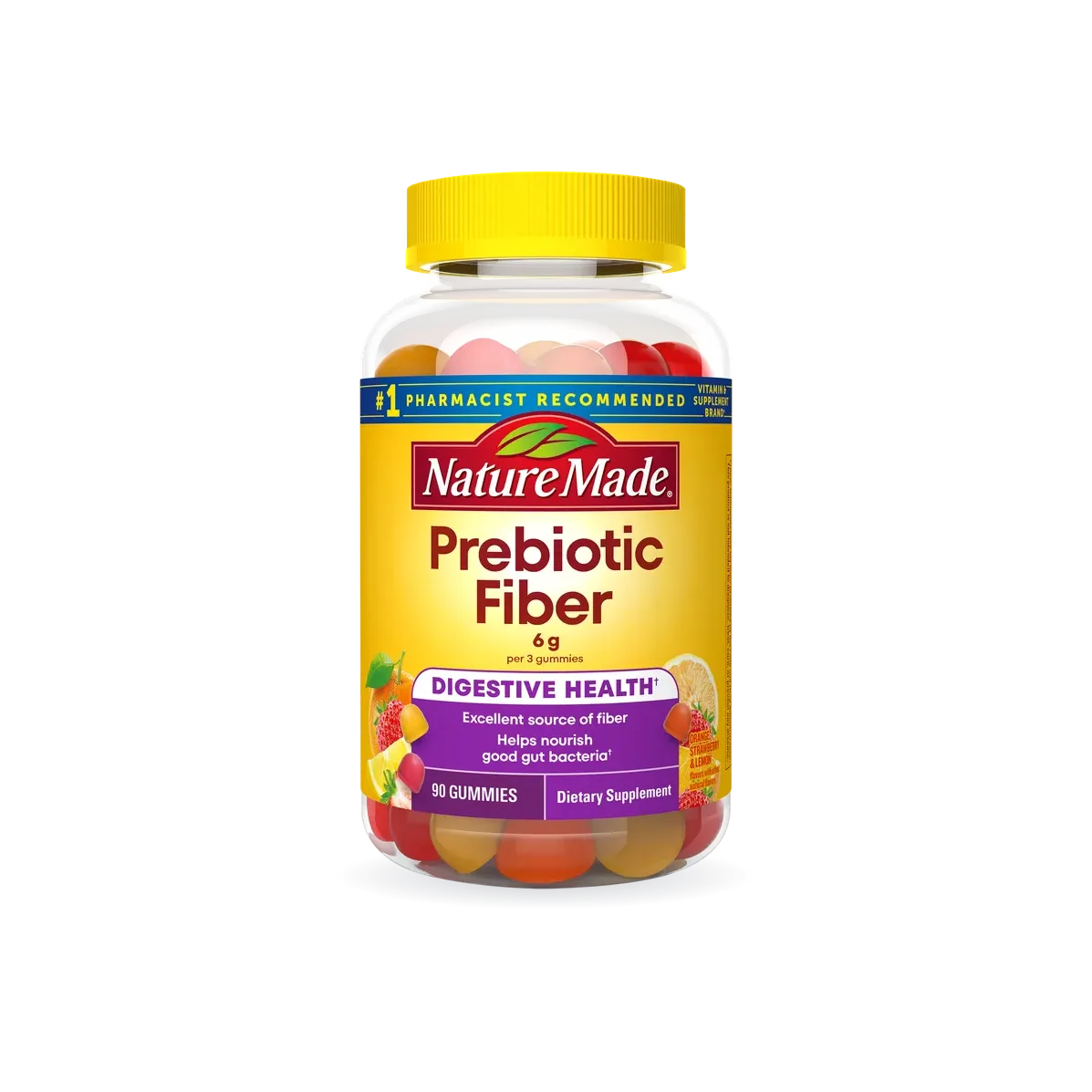 Nature Made Prebiotic Fiber Gummies 90 Count