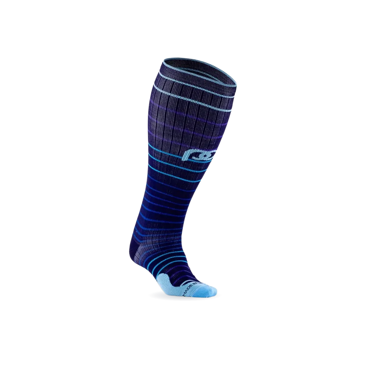 Marathon Wide-Calf, Navy Blue Lines
