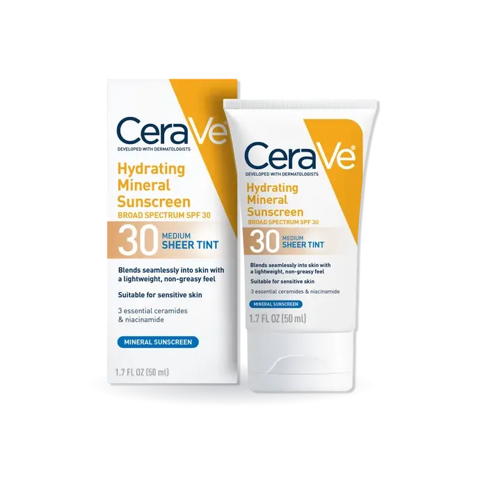 Hydrating Mineral Sunscreen Face Lotion with Sheer Tint SPF 30