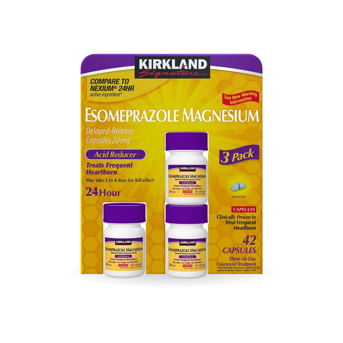 Kirkland Signature Esomeprazole 20 mg., 42 Capsules