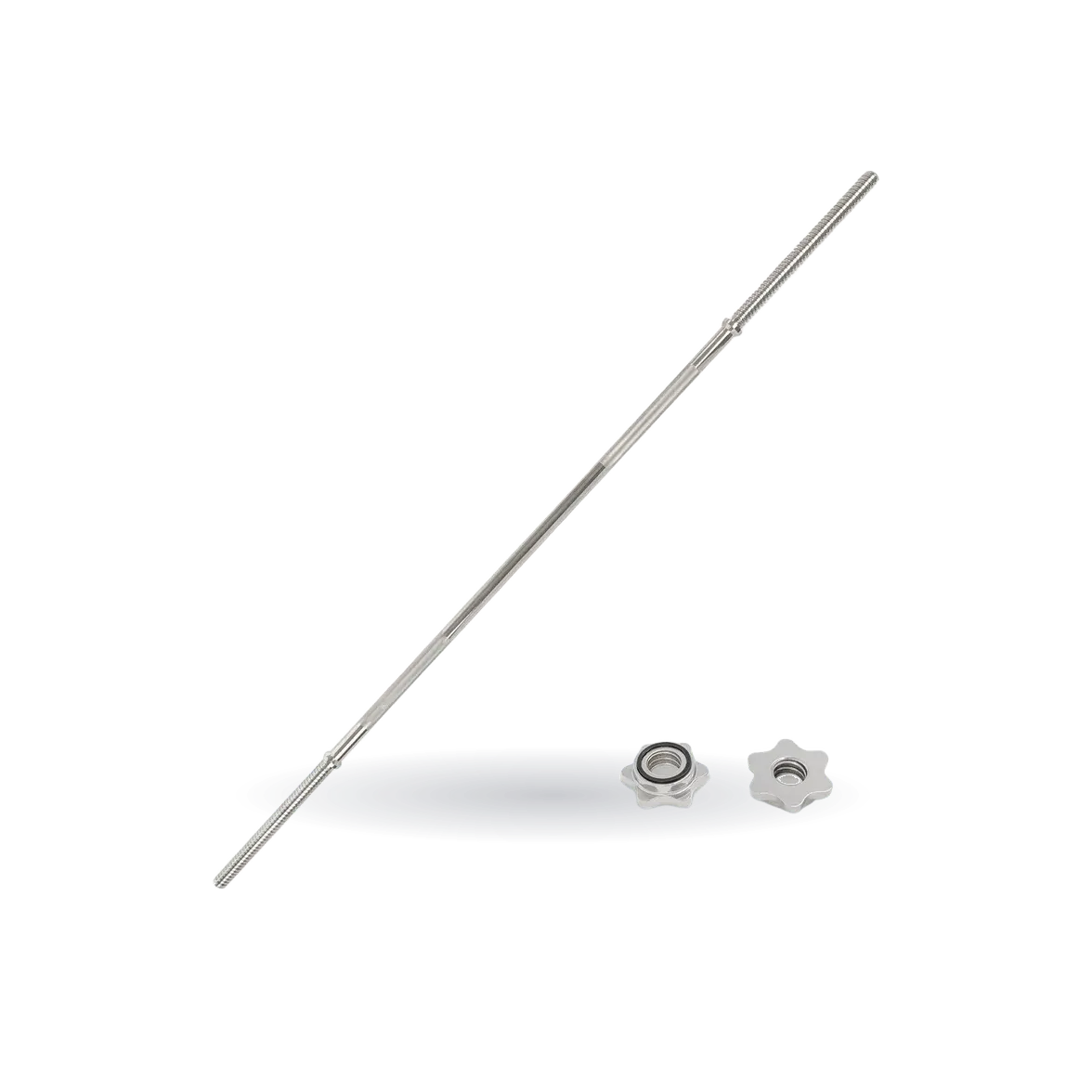 60" Threaded Barbell w/ Star-Lock Collars