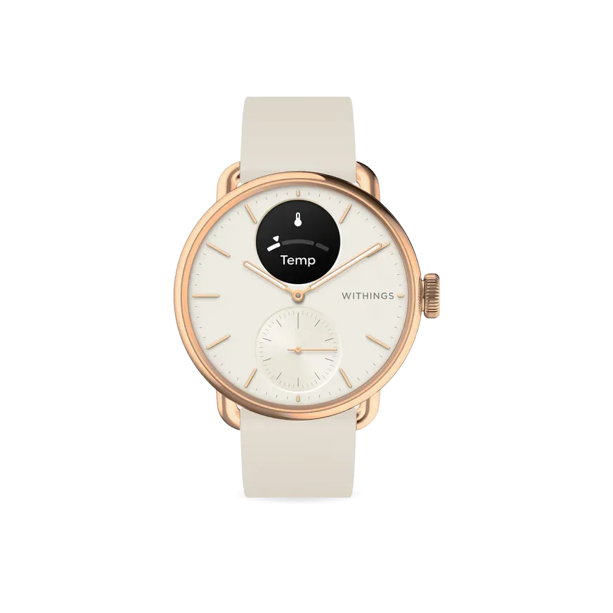 ScanWatch 2 38mm White & Rose Gold
