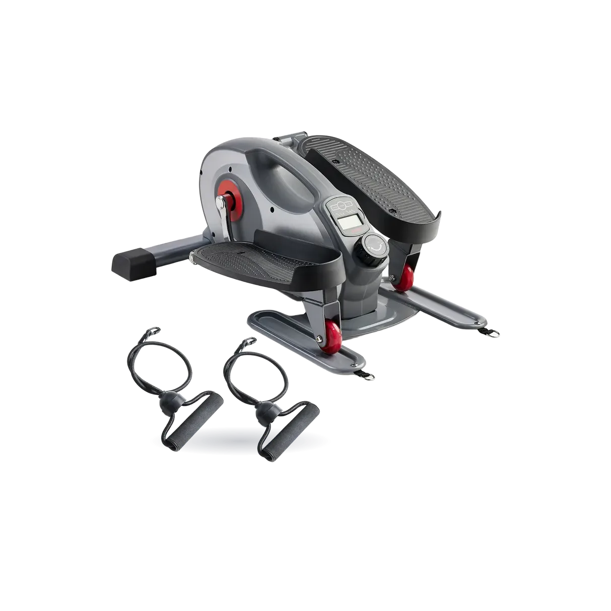 Smart Stand/Sit Mini Elliptical Exercise Trainer with Resistance Bands