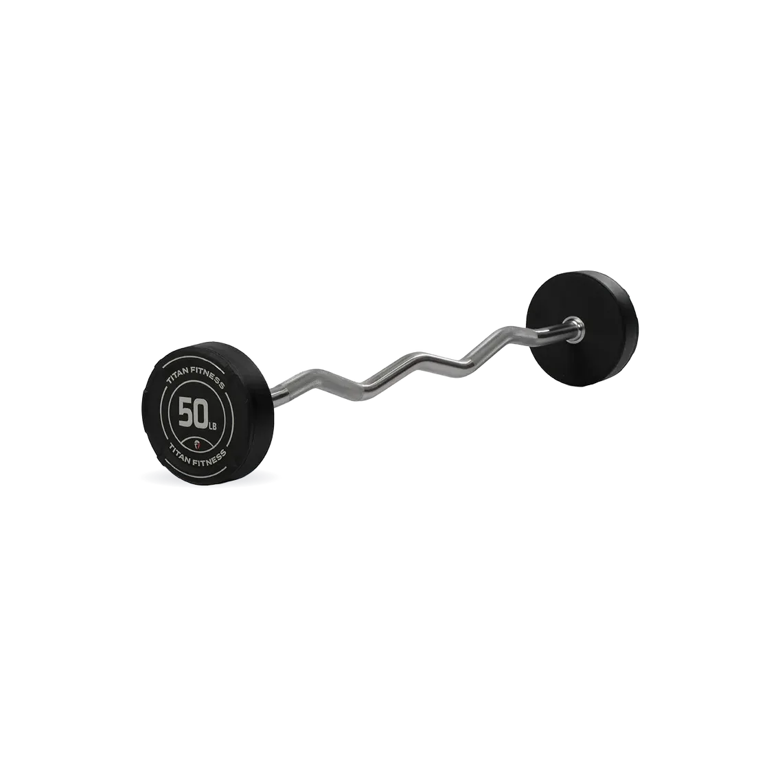 50 LB EZ Curl Fixed Urethane Barbell