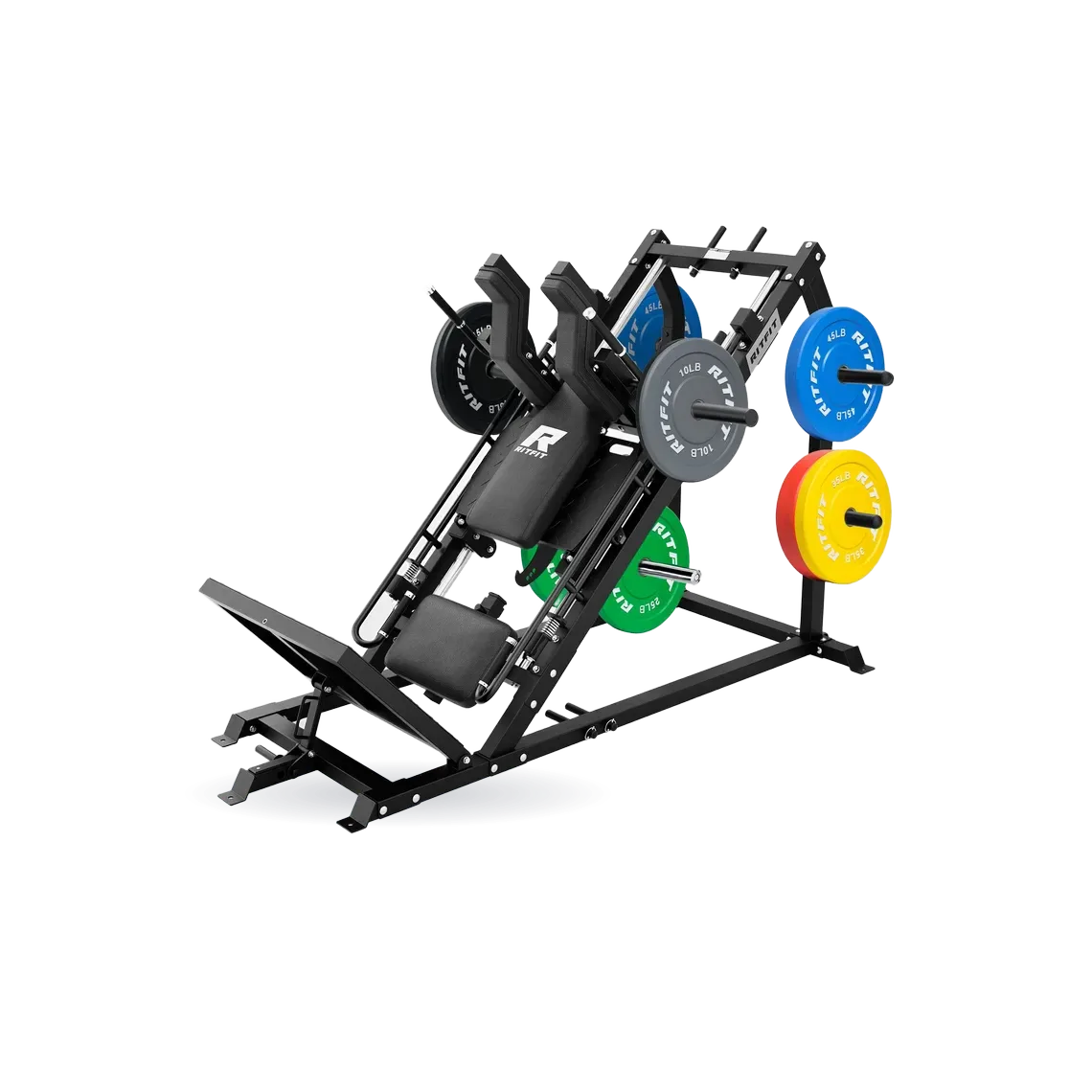 RitFit GAZELLE PRO 3-in-1 Leg Press & Hack Squat Machine Set