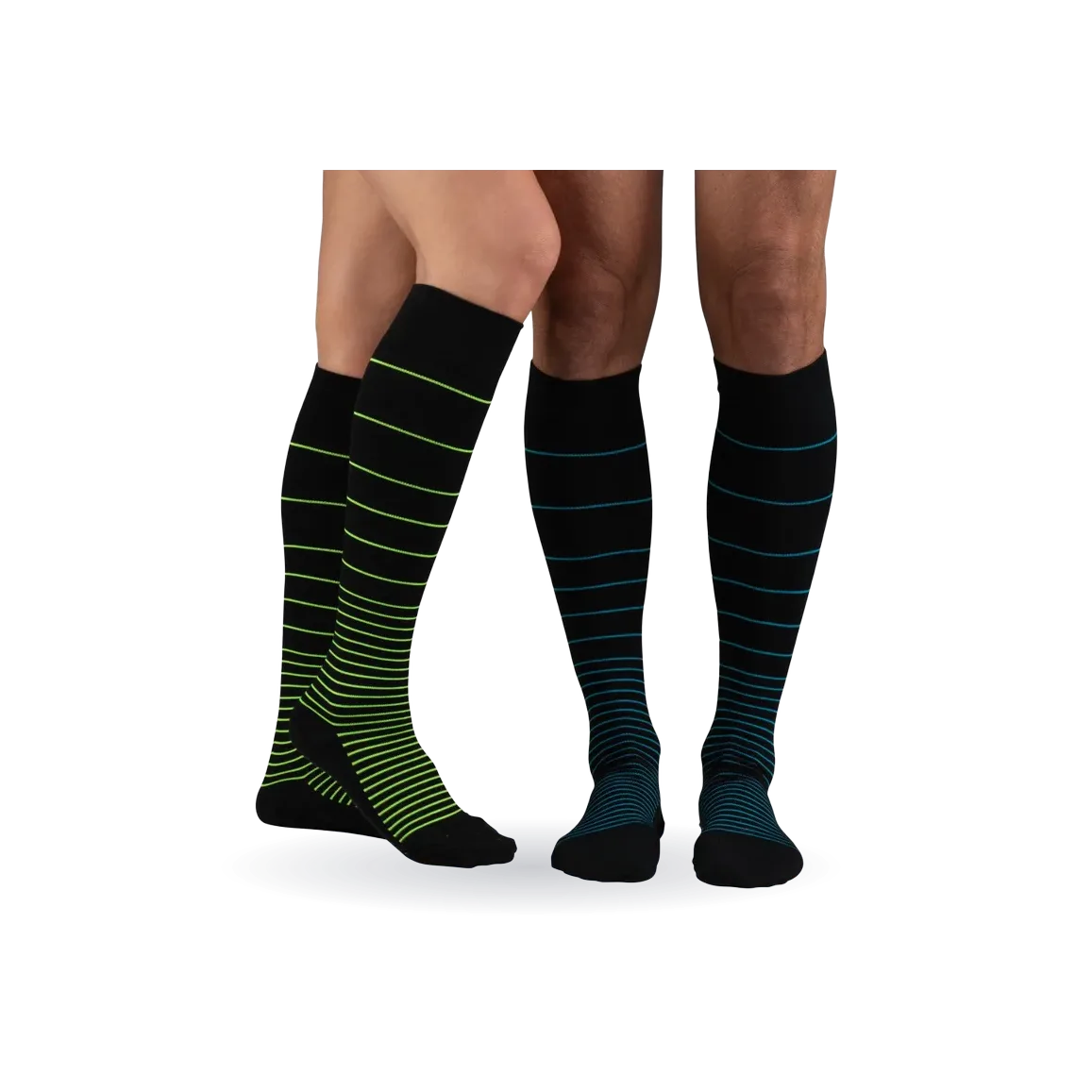 Everyday Style Funnel Stripe Below Knee Socks