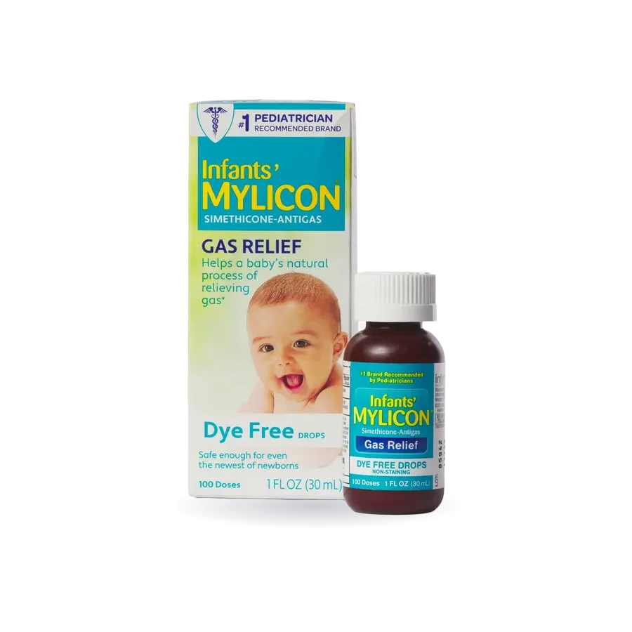 Mylicon Infant Gas Relief Drops, Dye Free, 1.0 fl oz.