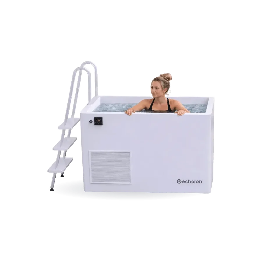 Echelon Step-In Vertical Cold Plunge Tub with Built-In Chiller