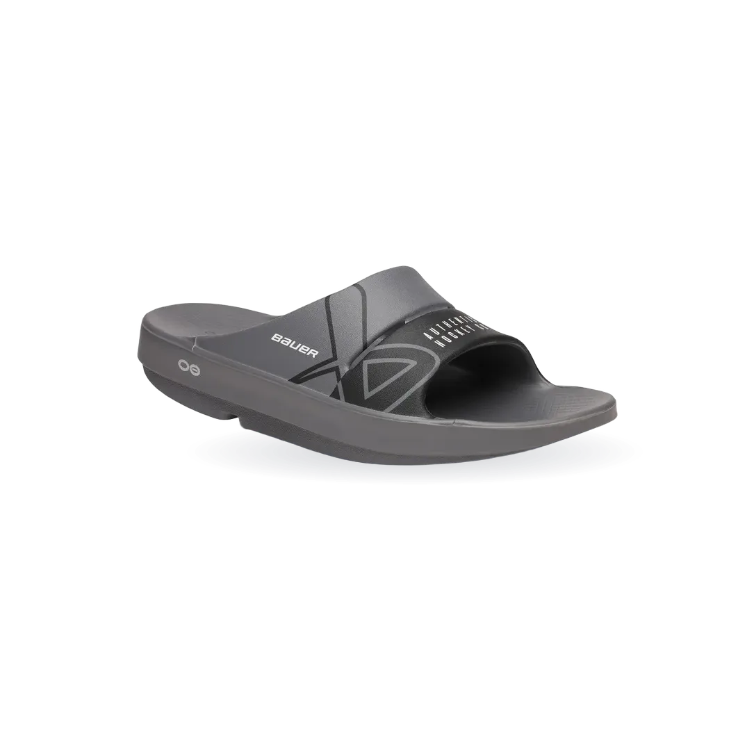 BAUER/OOFOS Women's OOahh Sport Slide Sandal – Slate