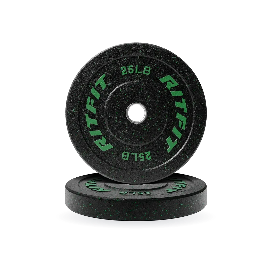 RitFit Fleck Olympic Bumper Weight Plates - 2-Inch