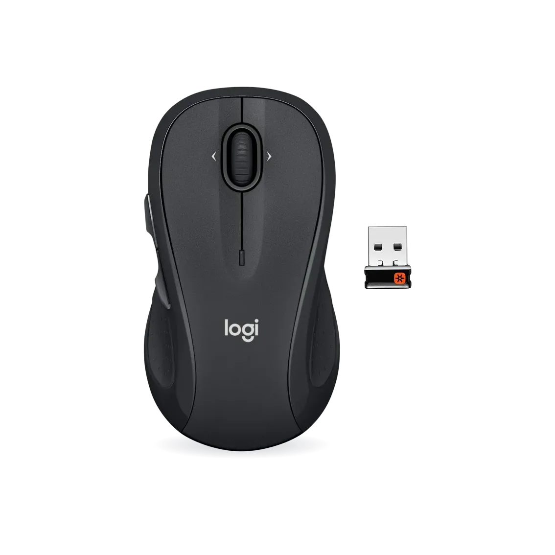 Logitech M510 Wireless Mouse, 2.4 GHz with USB Unifying Receiver, 1000 DPI Laser-Grade Tracking, 7-Buttons, 24-Months Battery Life, PC/Mac/Laptop - Graphite