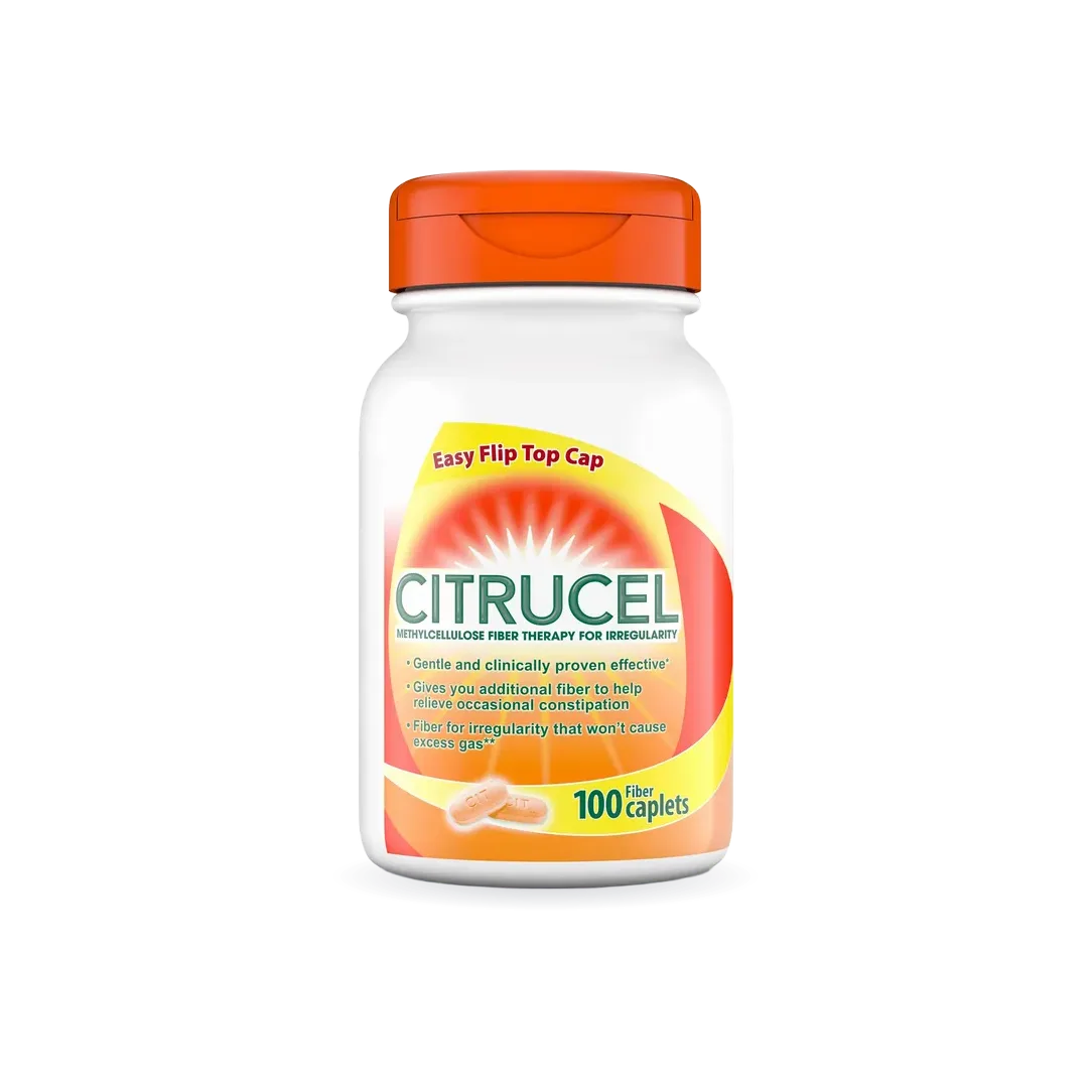 Citrucel Fiber Therapy for Occasional Constipation Relief, 100 Caplets
