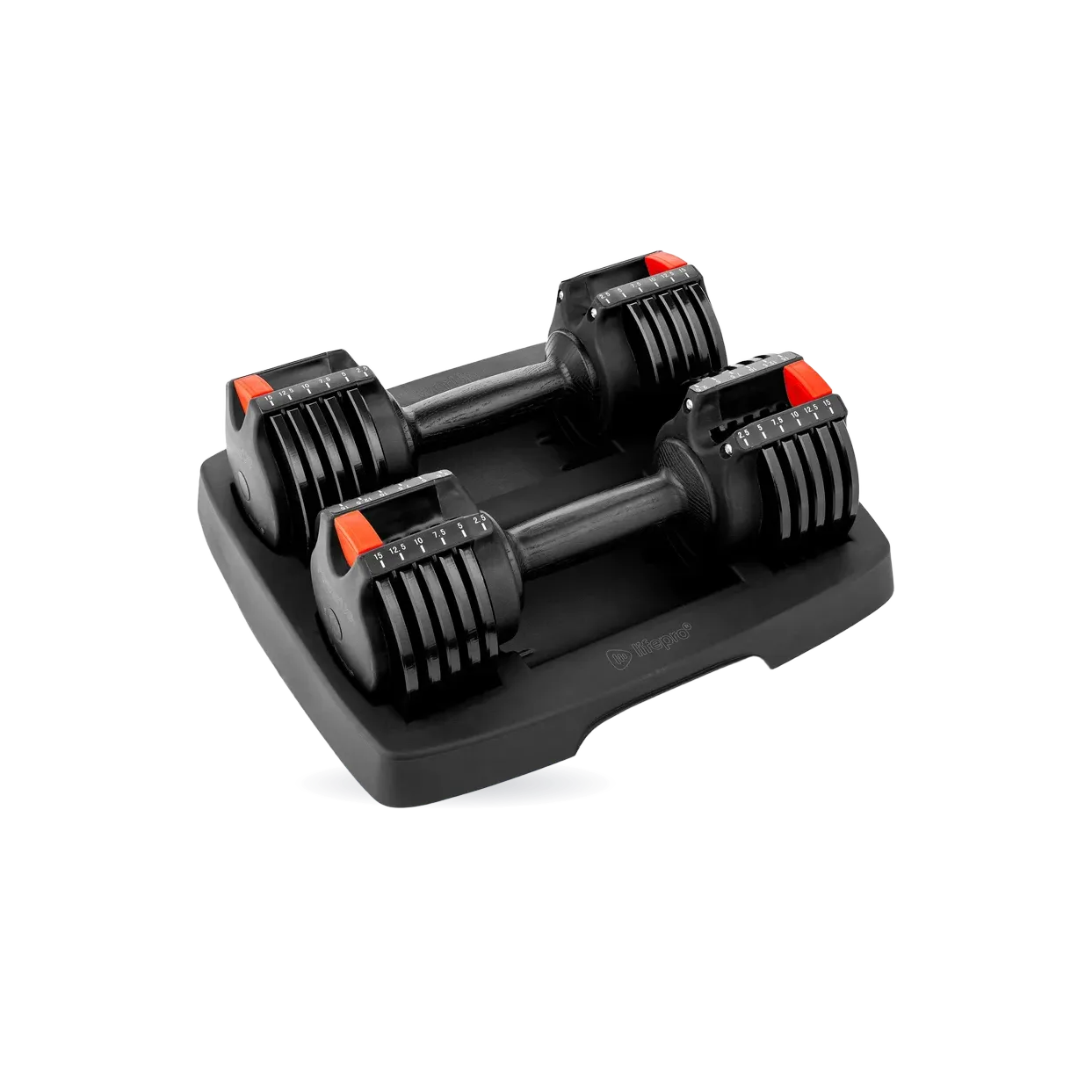 PowerUp Adjustable Dumbbells (Up to 15 lb)