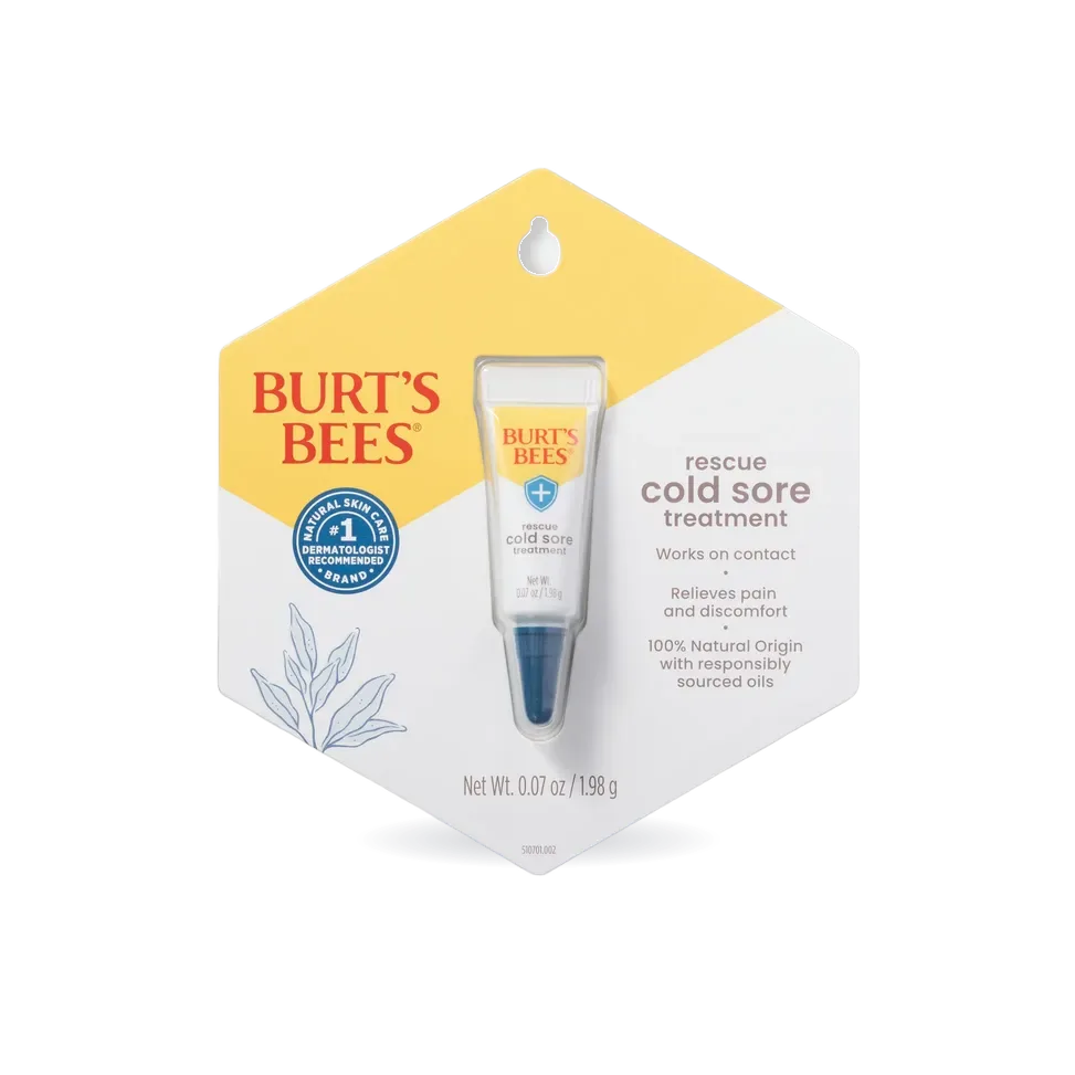 Burt's Bees Rescue Cold Sore Treatment, 0.07 oz.