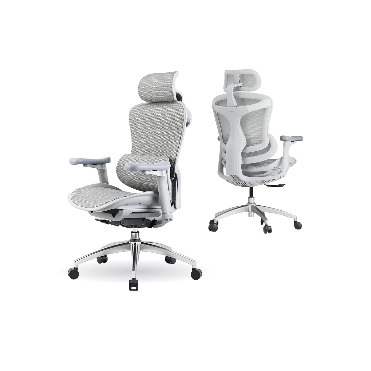 Sihoo Doro-C300 Ergonomic Chair, 3D Armrests Swivel Chair, Adaptive Lumbar Support Office Chair, Ergonomic Desk Chairs for Adults, Comfort Home Office Chair, Gray