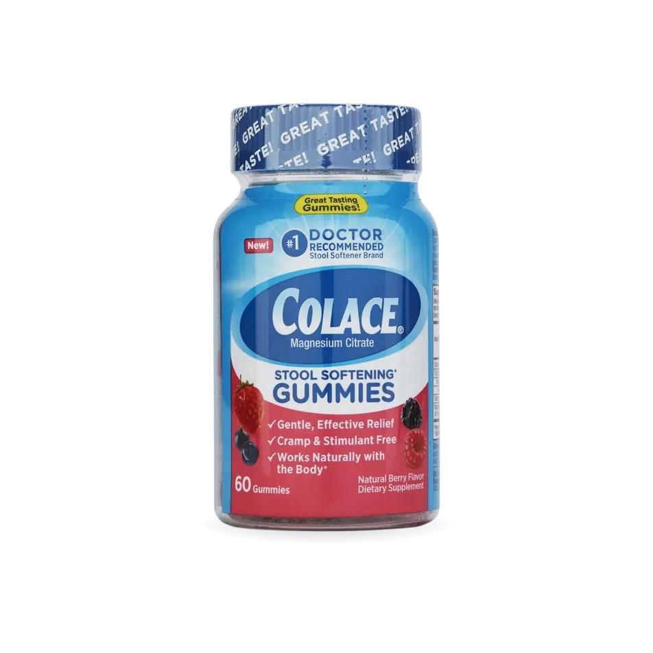 Colace Stool Softening Gummies, Berry, 60 ct.