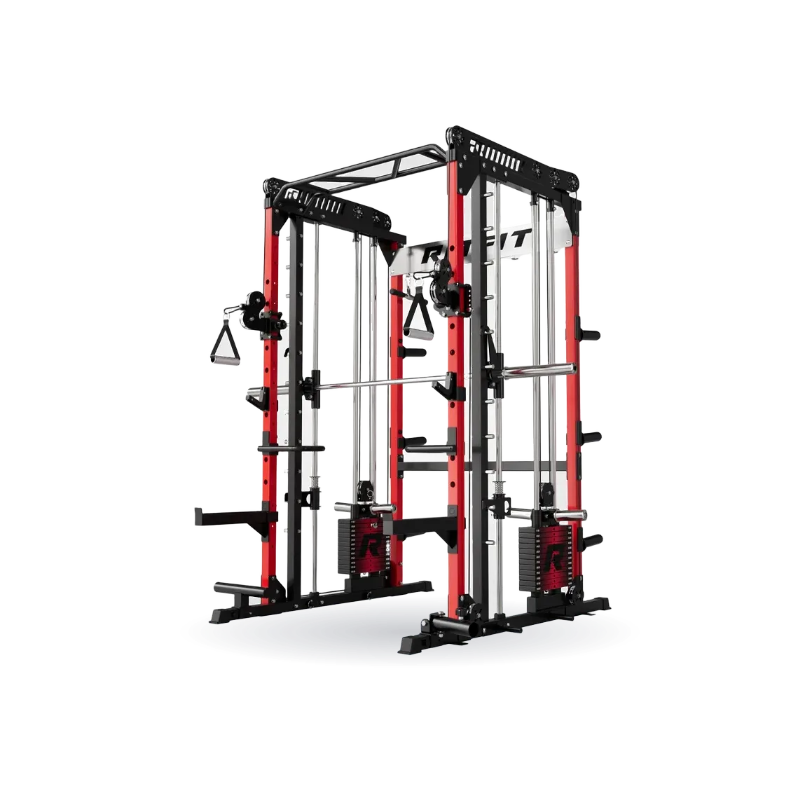 RitFit M1 PRO Multi-Functional Smith Machine with Cable Crossover System and Squat Rack for Home Gym