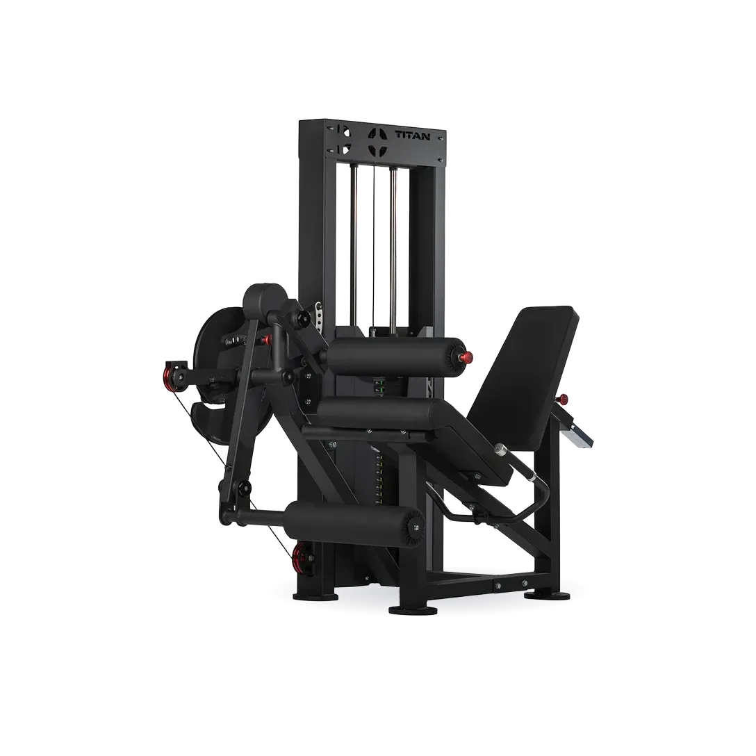 Selectorized Leg Extension and Curl Machine