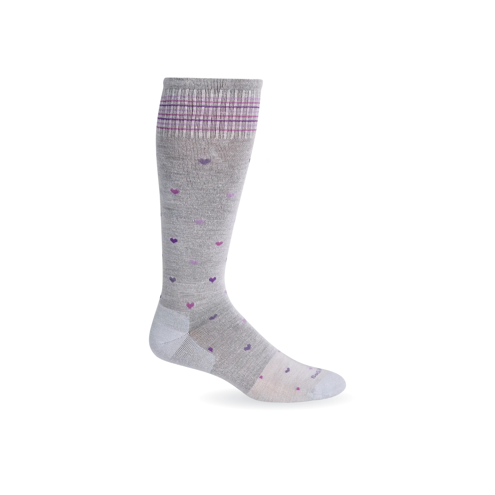 Women's Full Heart | Moderate Graduated Compression Socks | Wide Calf Fit
