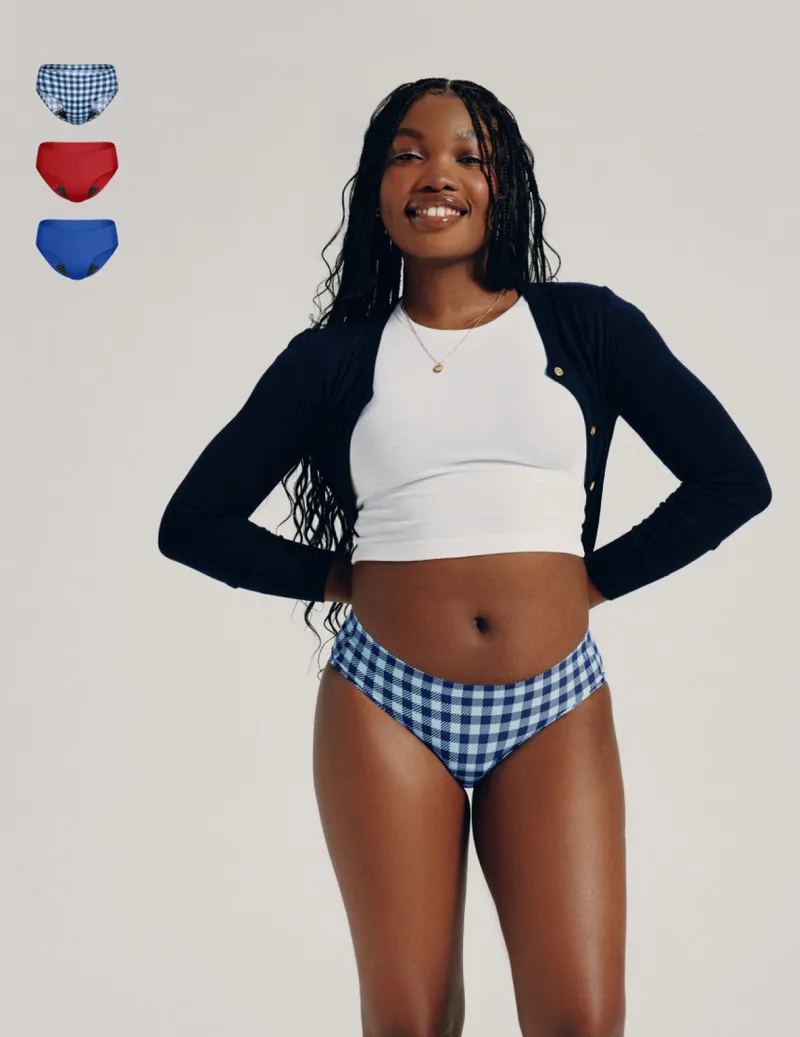Teen Leakproof UltraThin No-Show Bikini 3-Pack