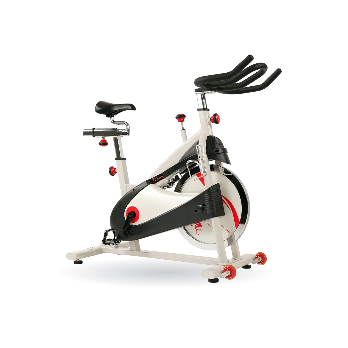 Premium Cycling Exercise Bike Indoor Fitness Belt Drive Clipless Pedal