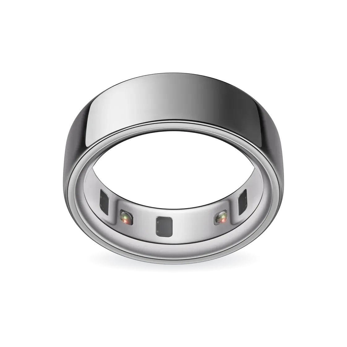 Oura Ring 4 Silver Smart Ring, Exclusive Bundle, Ring + Additional Charger Included
