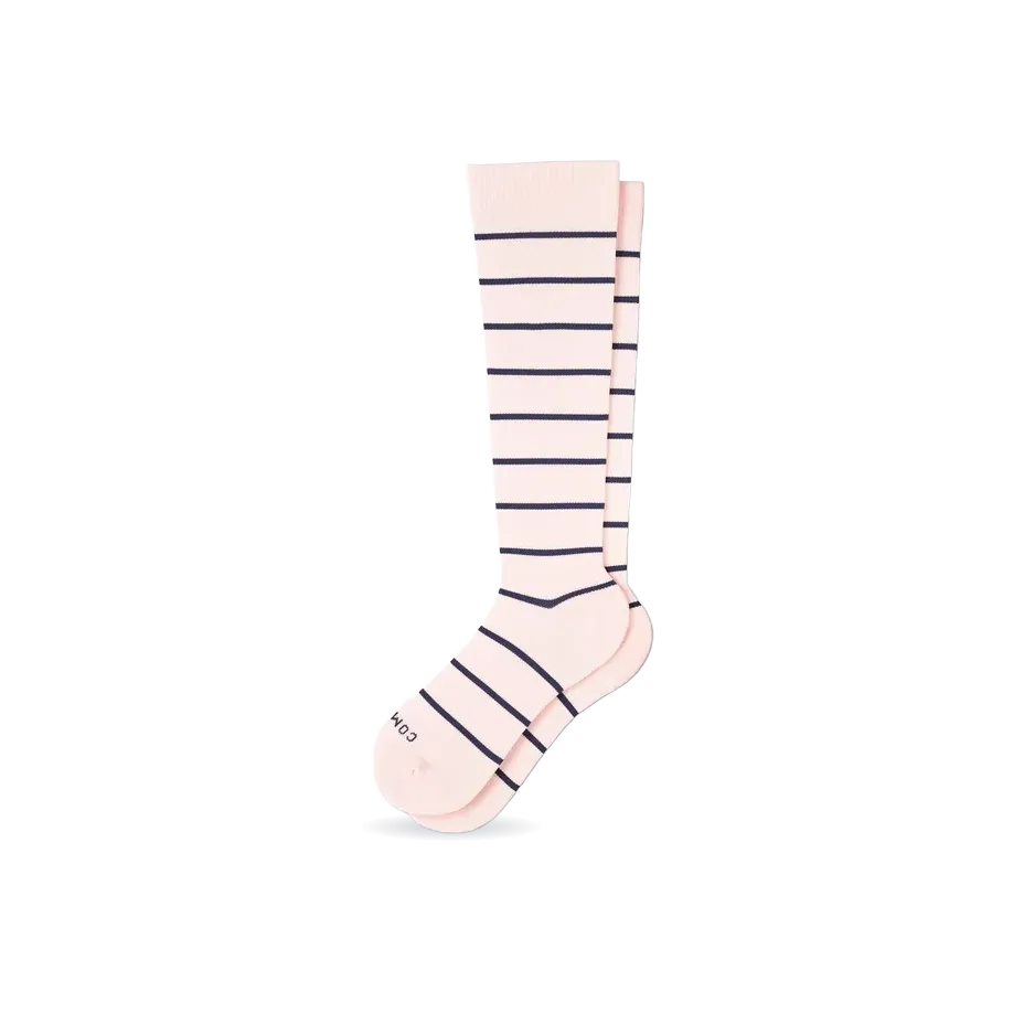 Knee-High Compression Socks - Stripes (20-30 mmHg)