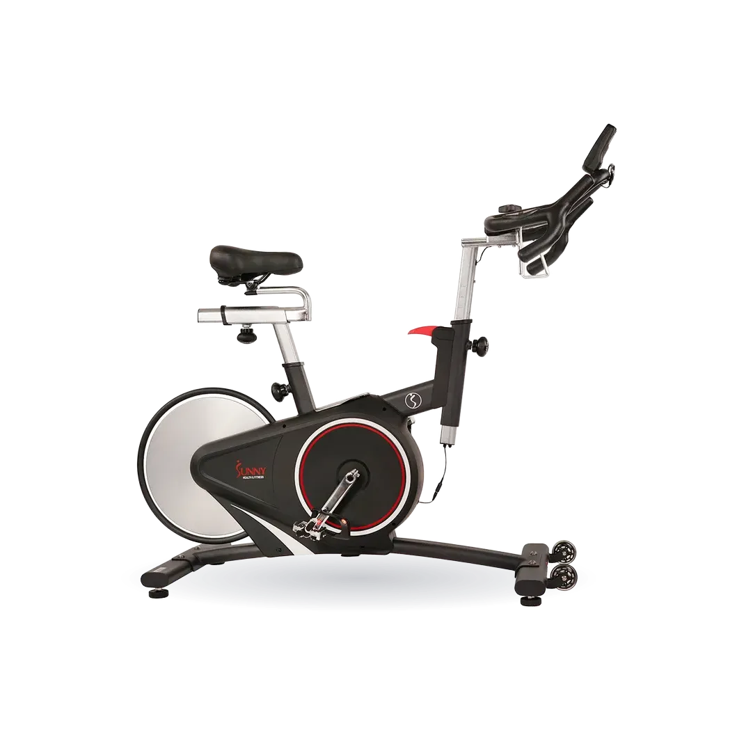 Magnetic Rear Belt Drive Stationary Bike with Cadence Sensor, High Weight Indoor Cycling
