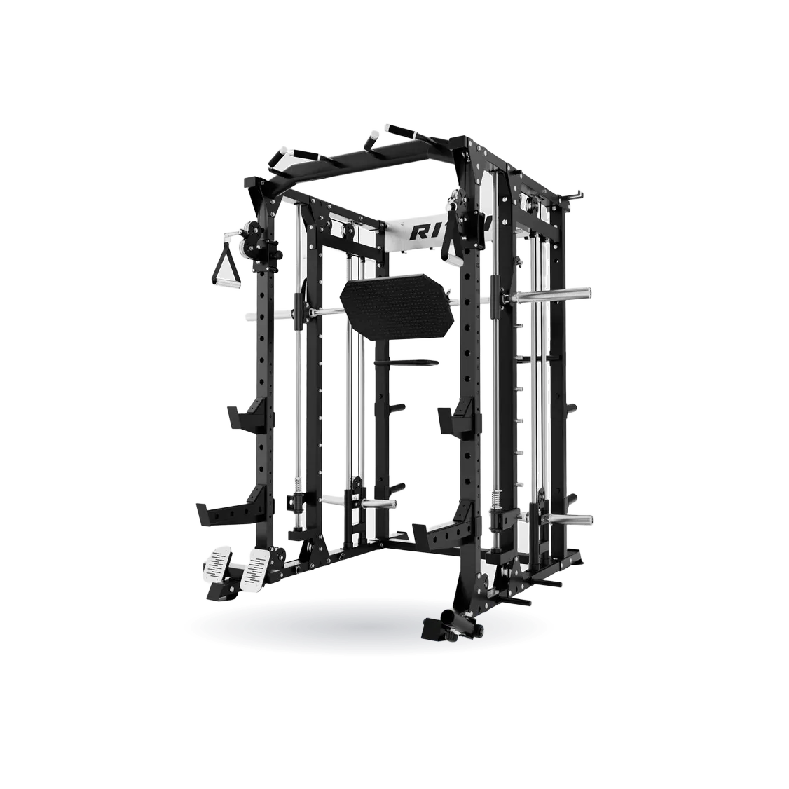 RitFit BUFFALO Multifunctional Smith Machine with Lat Pull Down and Cable Crossover for Versatile Strength Training
