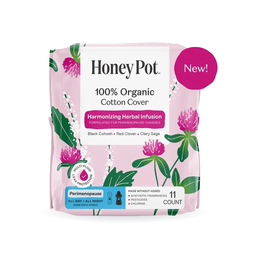 Peri-menopause Harmonizing Herbal Infusion All Day/All Night Pads