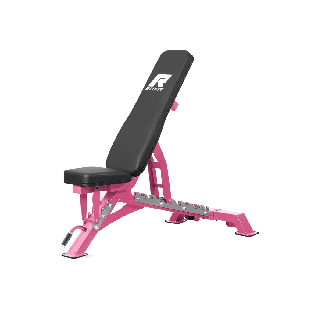 RitFit 1300LB Adjustable Weight Bench BWB01 - Pink