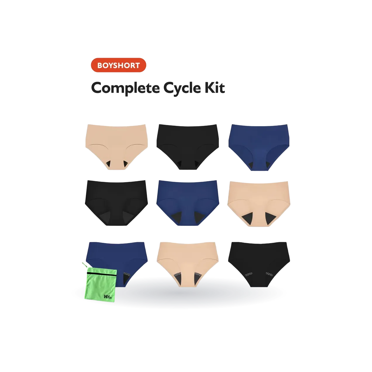 Teen Complete Cycle Kit - Boyshort