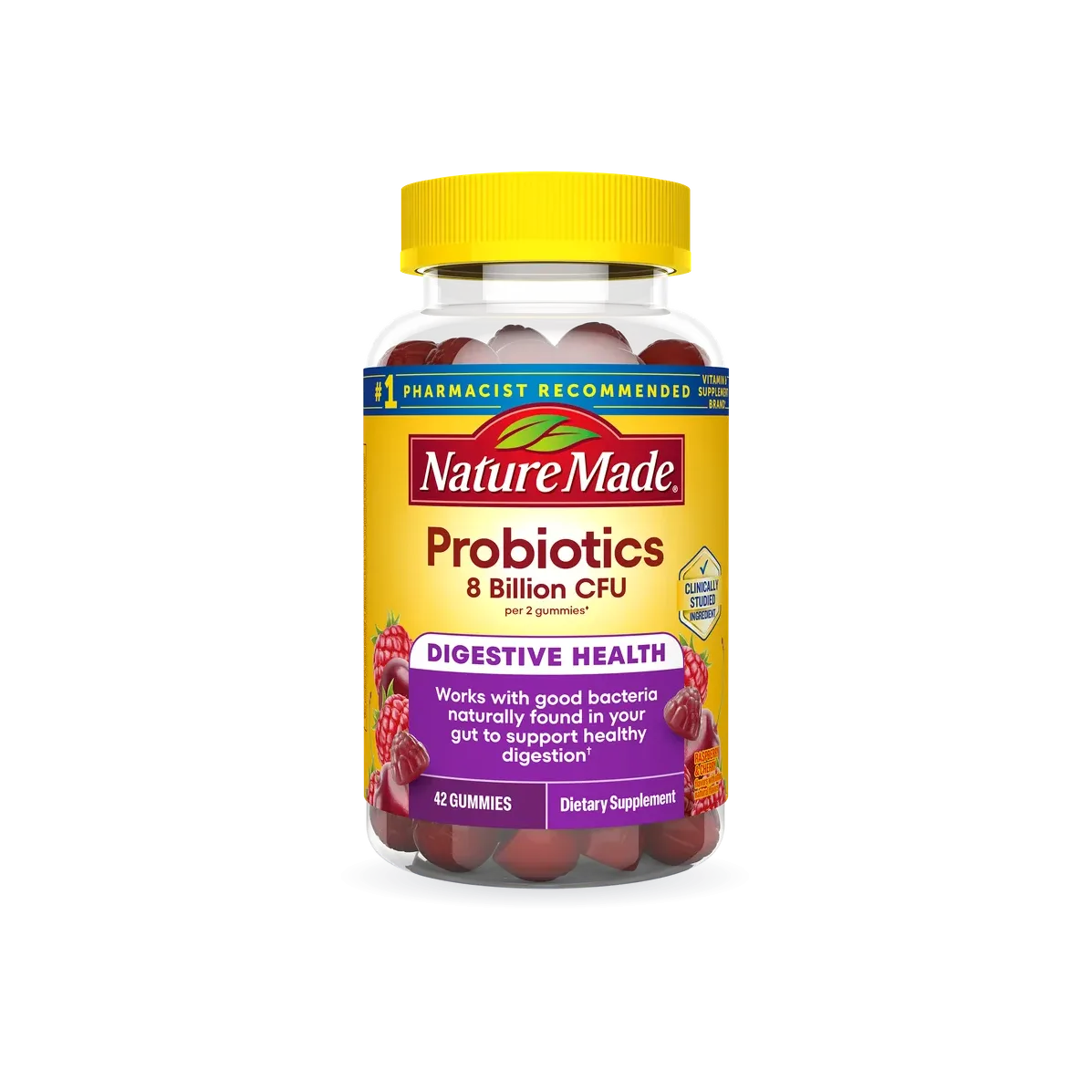 Digestive Probiotics Extra Strength 8 Billion CFU per 2 Probiotic Gummies