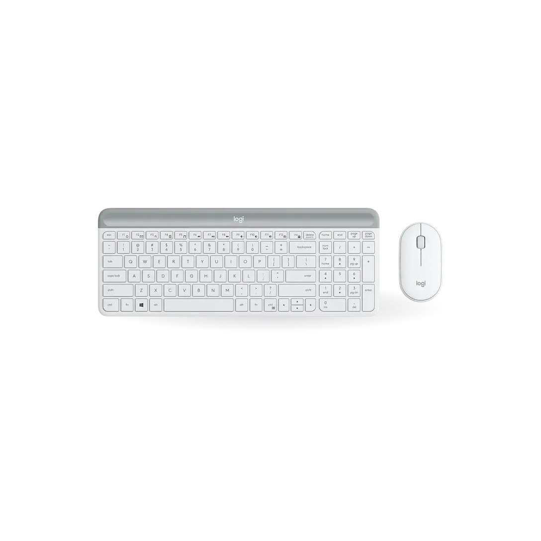 Logitech MK470 Slim Wireless Combo - White