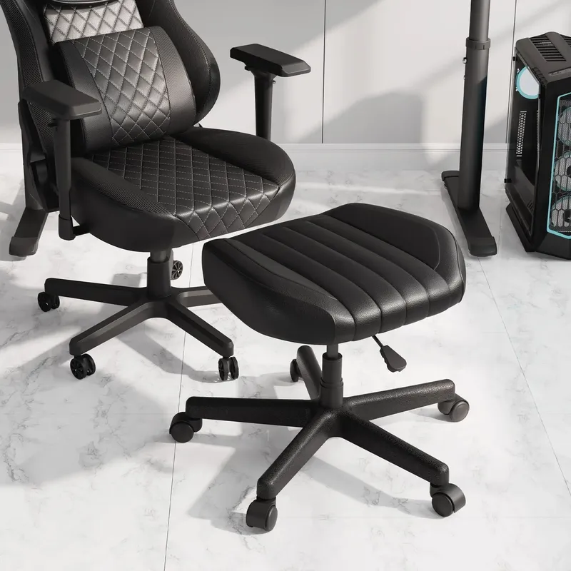Footstool with Wheels