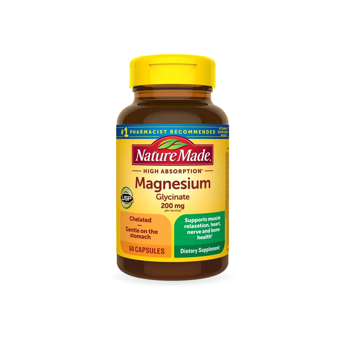 High Absorption Magnesium Glycinate Capsules 200 mg