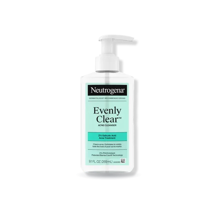 Neutrogena Evenly Clear Acne Cleanser with Salicylic Acid
