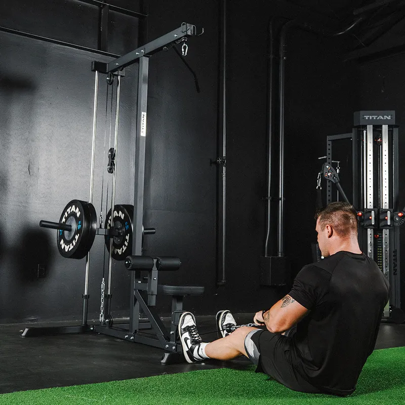 Plate-Loaded Lat Pull Down & Cable Row Machine