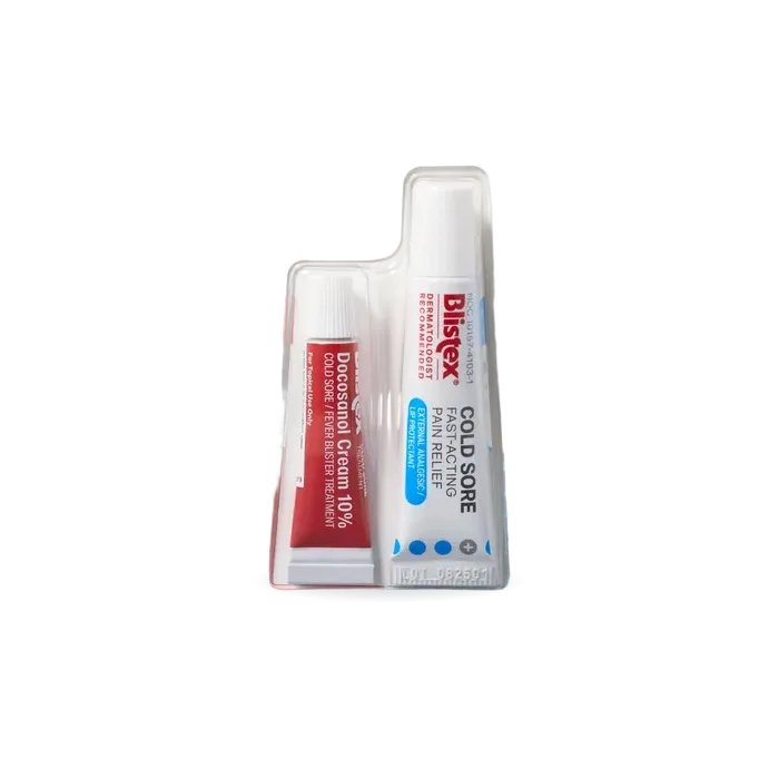 Blistex Cold Sore Duo Pack Fast-Acting Pain Relief And Cold Sore Treatment, 0.07 oz. and 0.15 oz.