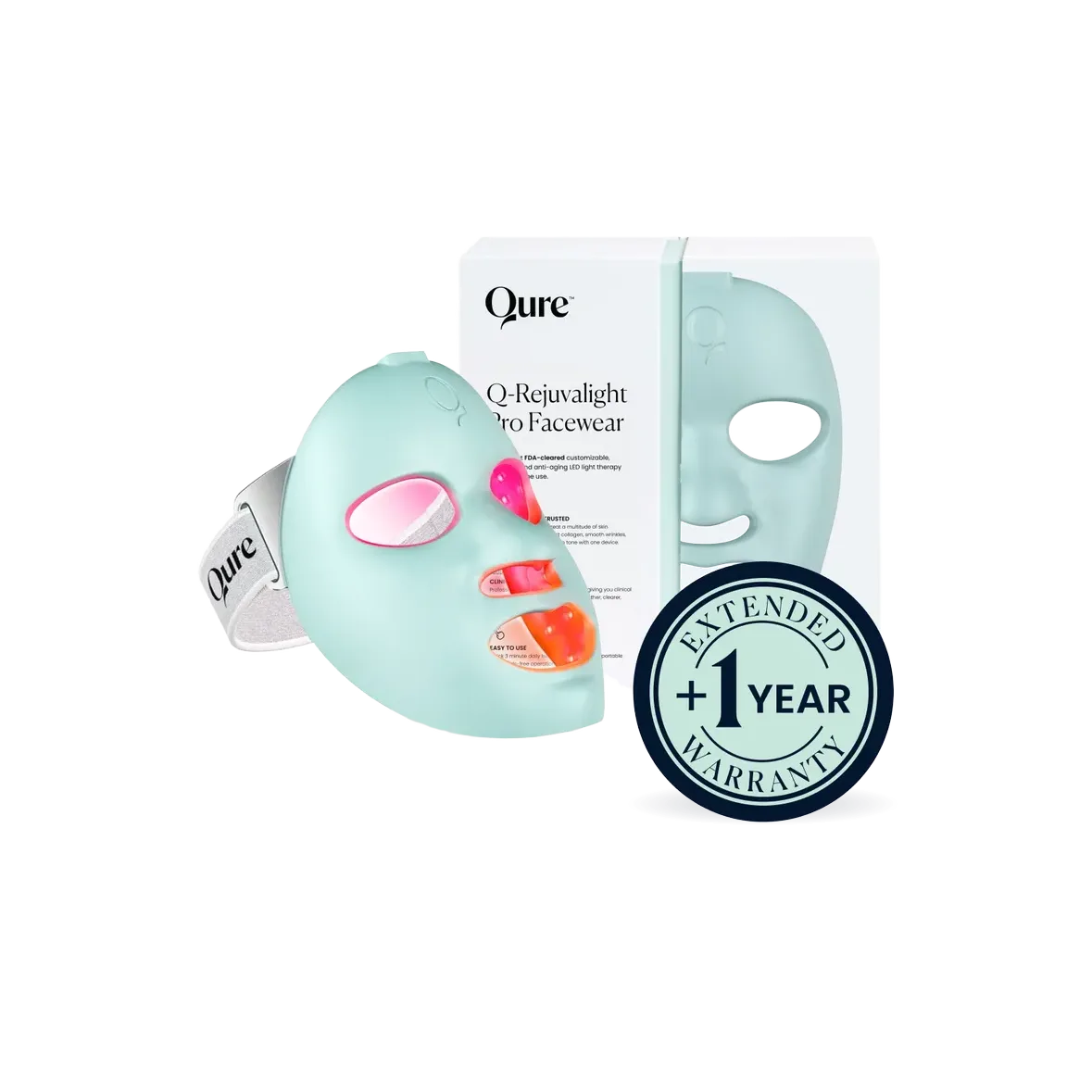 Q-Rejuvalight Pro LED Mask Extended 1 Year Warranty