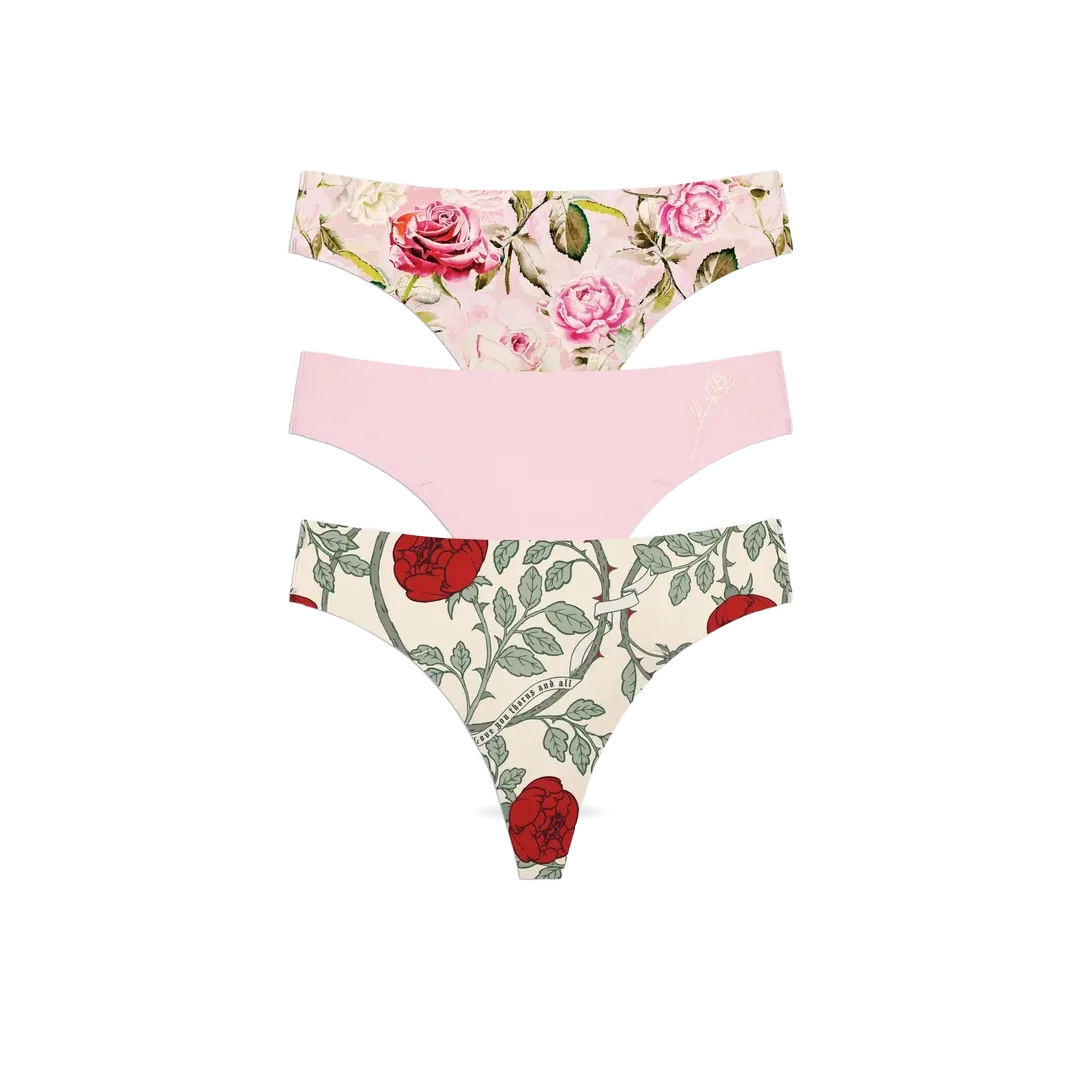 Light Leakproof UltraThin™ No-Show Thong 3-Pack