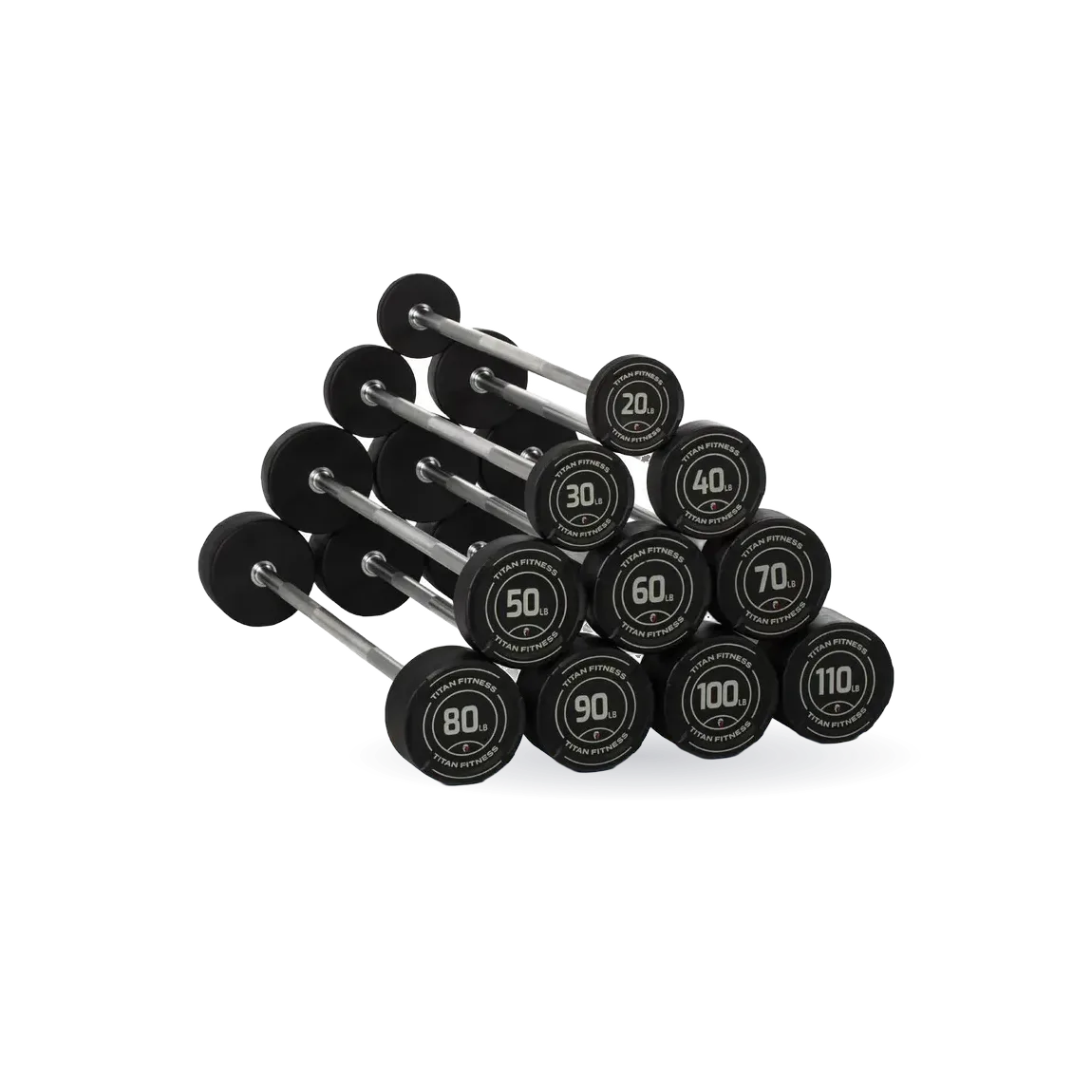 Straight Fixed Urethane Barbells