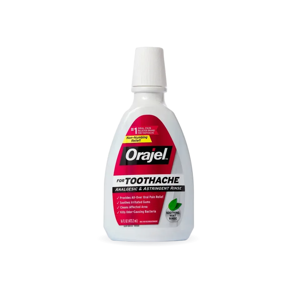 Orajel Toothache Rinse, 16 oz.