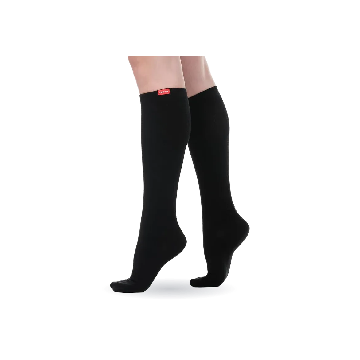 Solid Black (Cotton Compression Socks)